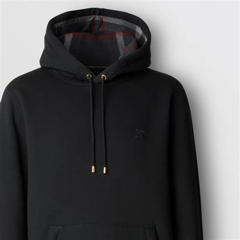 burberry embroidered hoodie black|Burberry london england black hoodie.